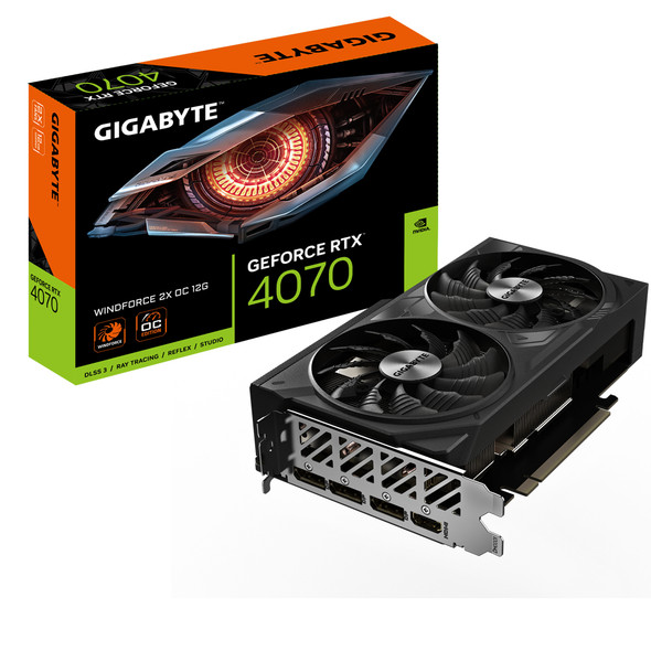 Gigabyte VCX GV-N4070WF2OC-12GD GeForce RTX 4070 WINDFORCE 2X OC 12G GDDR6X