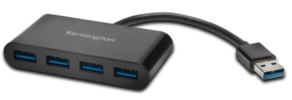 Kensington Accessory K39121WW UH4000 USB 3.0 4-Port Hub Retail