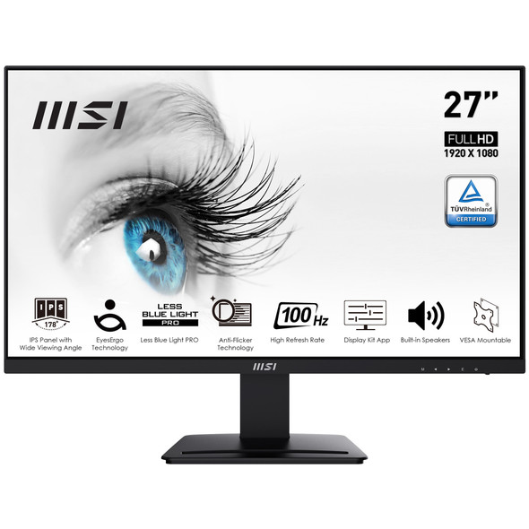 MSI MN Pro MP273A 27 FHD 1920x1080 IPS 16:9 100Hz 300cd m2 Matte Black Retail