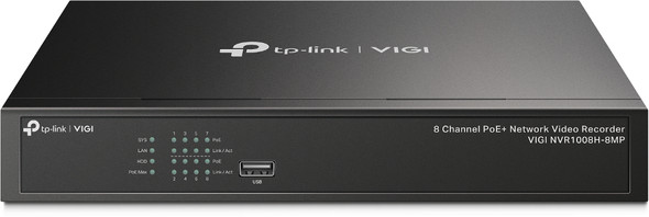 TP-Link NVR VIGI NVR1008H-8MP 8CH PoE 8MP Incoming Bandwidth 1xSATA Max10TB