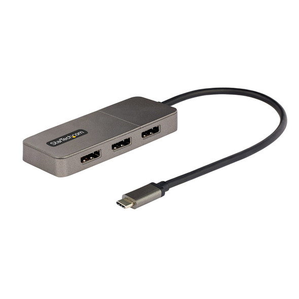 StarTech AC MST14CD123DP USB-C to Triple DisplayPort1.4 MST Hub 1ft Cable RTL