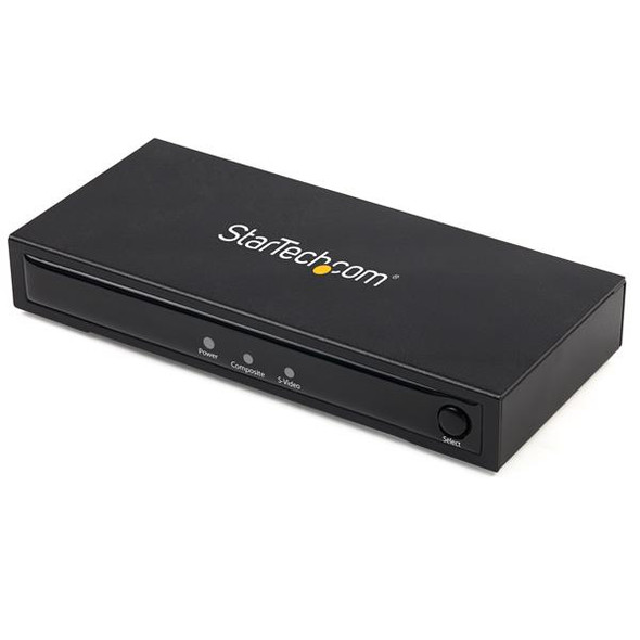 StarTech AC VID2HDCON2 S-Video or Composite to HDMI Converter w Audio 720p RTL