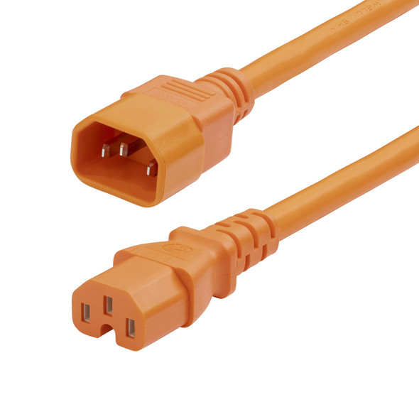 StarTech CB 8915-460Q-POWER-CORD 6ft HeavyDuty PDU PowerCord C14 to C15 Orange