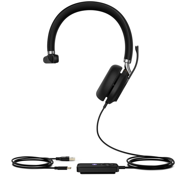 Yealink Headset 1308045 UH38 Mono Teams W O Battery USB Wired Headset Retail
