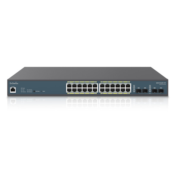 EnGenius SWT EWS7928P-FIT 24PT Fit L2 Plus Managed Gigabit PoE+ Switch Retail