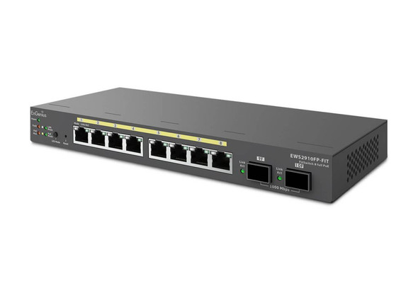 EnGenius SWT EWS2910FP-FIT 8PT Fit L2 Plus Managed Gigabit PoE+ Switch Retail