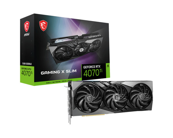 MSI VCX G407TGXS12 GeForce RTX 4070 Ti GAMING X SLIM 12G GDDR6X Retail