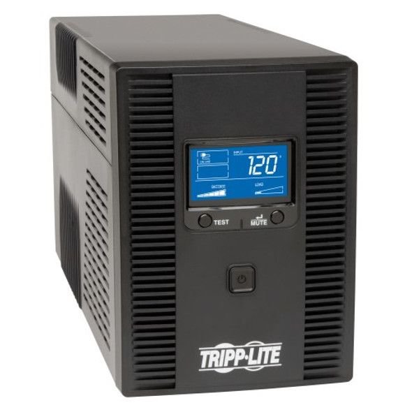 Tripp Lite SmartPro LCD 120V 1500VA 900W Line-Interactive UPS, Tower, LCD Display, USB 48170