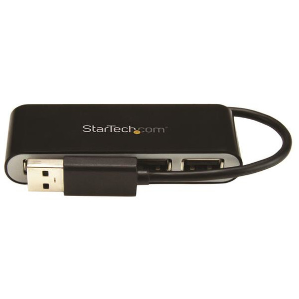 StarTech.com 4-Port Portable USB 2.0 Hub with Built-in Cable 48284
