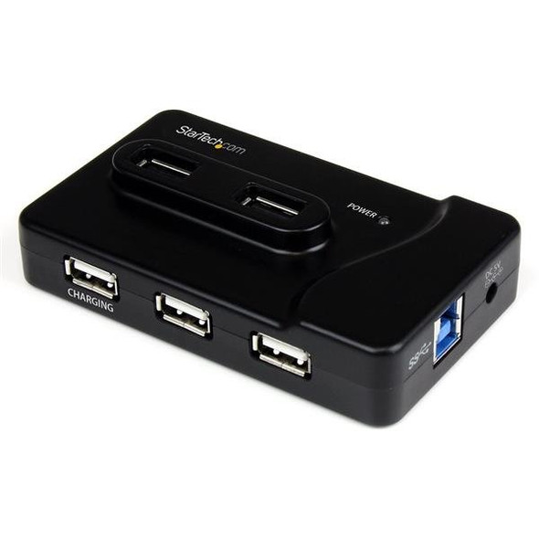 StarTech.com 6 Port USB 3.0 / USB 2.0 Combo Hub with 2A Charging Port – 2x USB 3.0 & 4x USB 2.0 48301