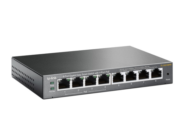 TP-LINK 8-Port Gigabit Easy Smart Switch with 4-Port PoE 48505