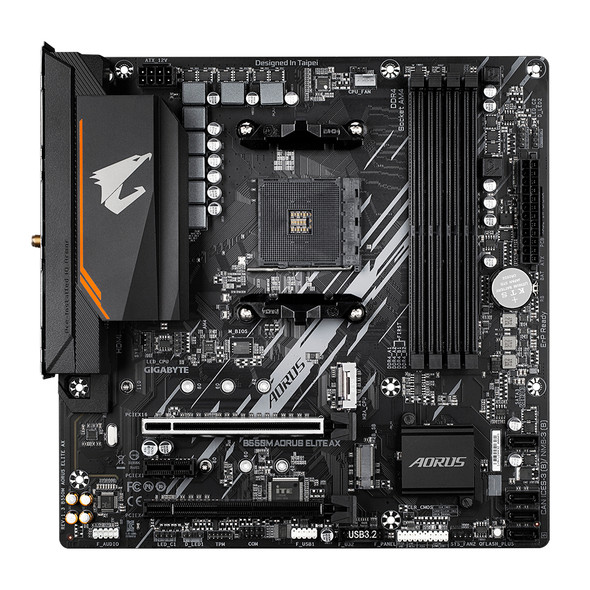 Gigabyte MB B550M AORUS ELITE AX AMD AM4 B550 Max128GB DDR4 PCIE Micro ATX
