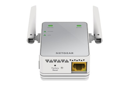 Netgear EX2700-100PAS network extender Network repeater White 100 Mbit/s 48875