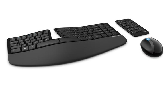 Microsoft Sculpt Ergonomic Desktop keyboard RF Wireless Black 48890