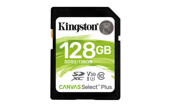 Kingston ME SDS2 128GB 128GB SDXC Canvas Select Plus 100R C10 UHS-I U3 V30 RTL
