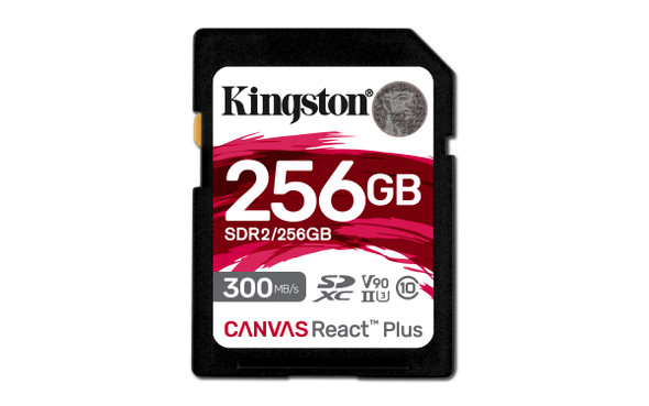 Kingston ME SDR2 256GB 256GB Canvas React Plus SDXC UHS-II 300R 260W U3 V90