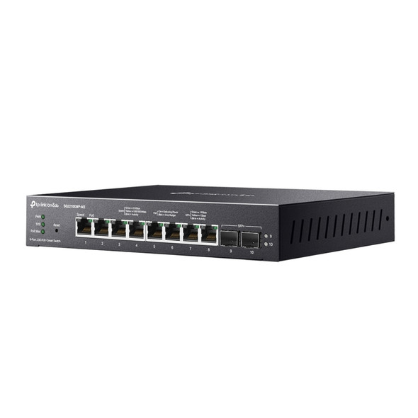 TP-Link Switch SG2210XMP-M2 Omada 8-Port 2.5GBASE-T 2-Port 10GE SFP+ Smart SWT