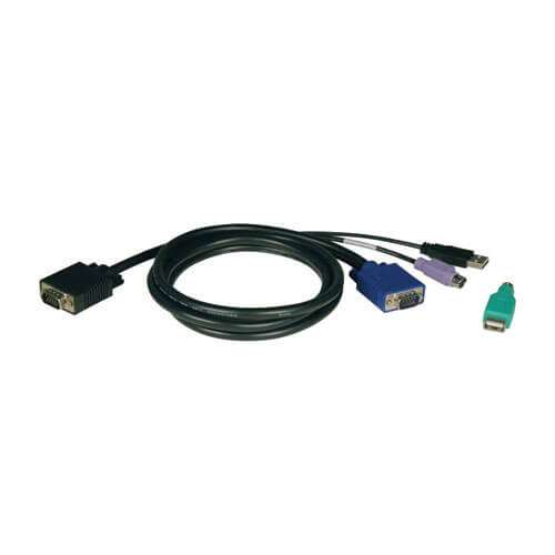 Tripplite P780-010 KVM Switch Cable Kits 10-ft. PS 2 & USB for B042 Retail