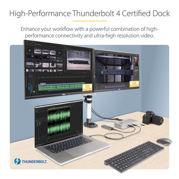 Startech.com 132N-TB4USB4DOCK 065030899277 Thunderbolt 4 Dock, 2x HDMI/DP