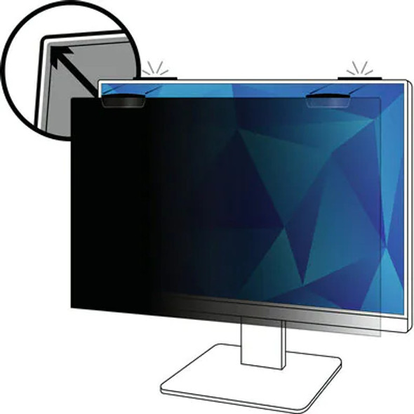 3M Privacy Filter for 27in Full Screen Monitor with COMPLY™ Magnetic Attach, 16:9, PF270W9EM 076308415082