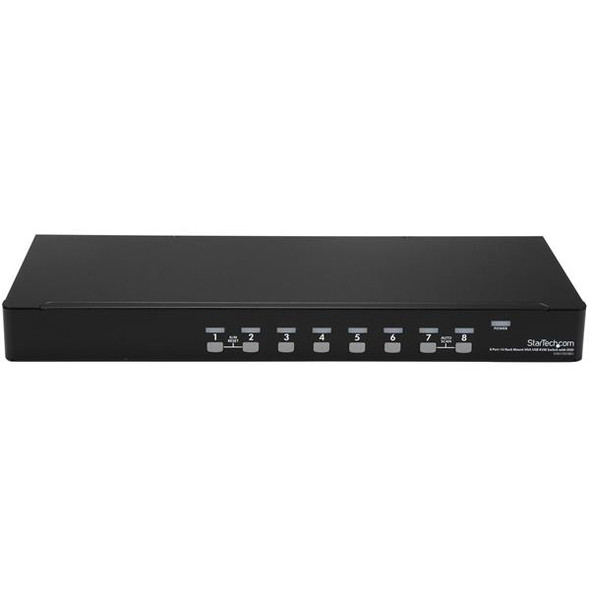 StarTech.com 8 Port 1U Rackmount USB KVM Switch Kit with OSD and Cables 49890