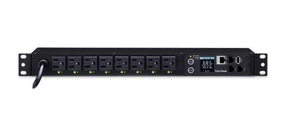 CyberPower PDU81001 power distribution unit (PDU) 8 AC outlet(s) 1U Black 649532616961