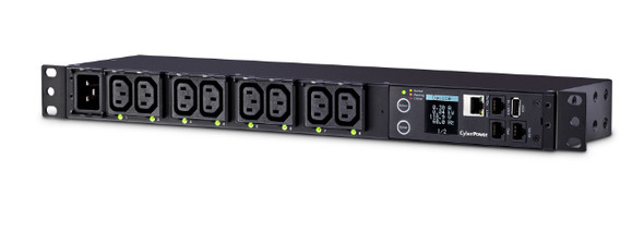 CyberPower PDU81006 power distribution unit (PDU) 8 AC outlet(s) 1U Black 649532616282
