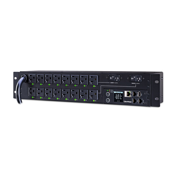 CyberPower PDU41003 power distribution unit (PDU) 16 AC outlet(s) 2U Black 649532614097