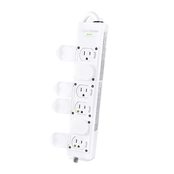 CyberPower MPV615S surge protector White 6 AC outlet(s) 100 - 125 V 4.6 m 649532931514