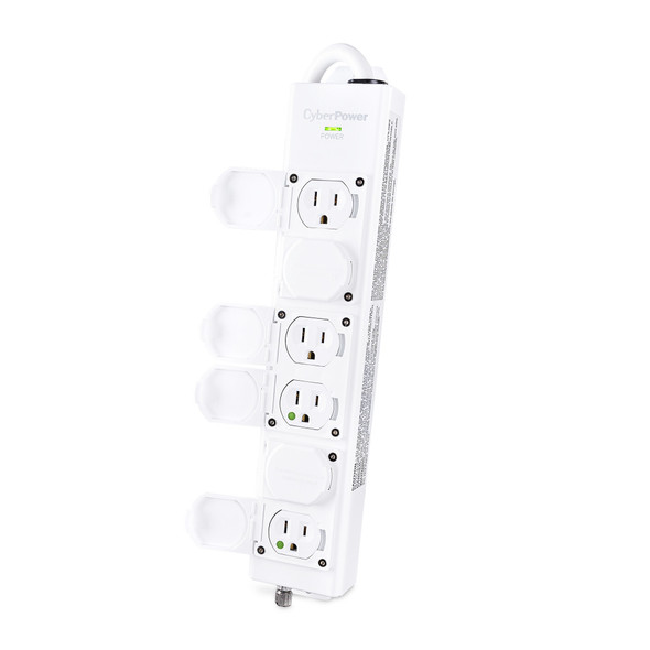 CyberPower MPV615P surge protector White 6 AC outlet(s) 100 - 125 V 4.6 m 649532931507