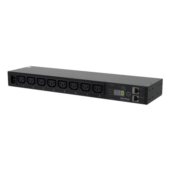 CyberPower PDU15MHVIEC8FNET power distribution unit (PDU) 8 AC outlet(s) 1U Black 649532602438