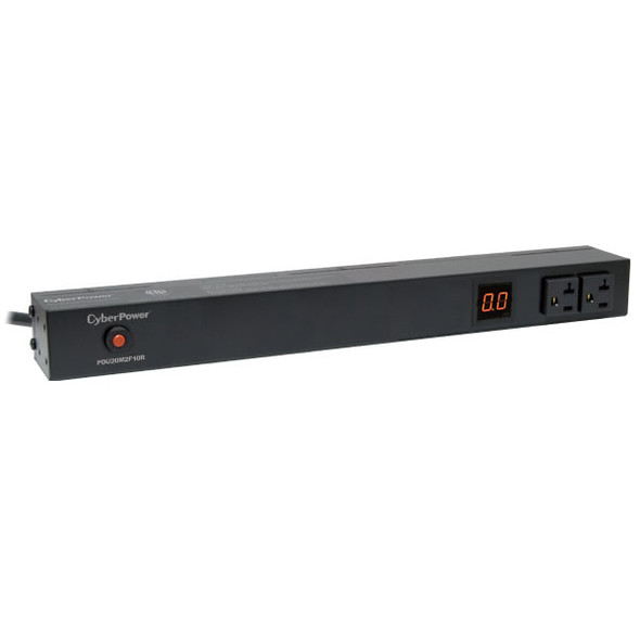 CyberPower PDU20M2F10R power distribution unit (PDU) 12 AC outlet(s) 1U Black 649532901951