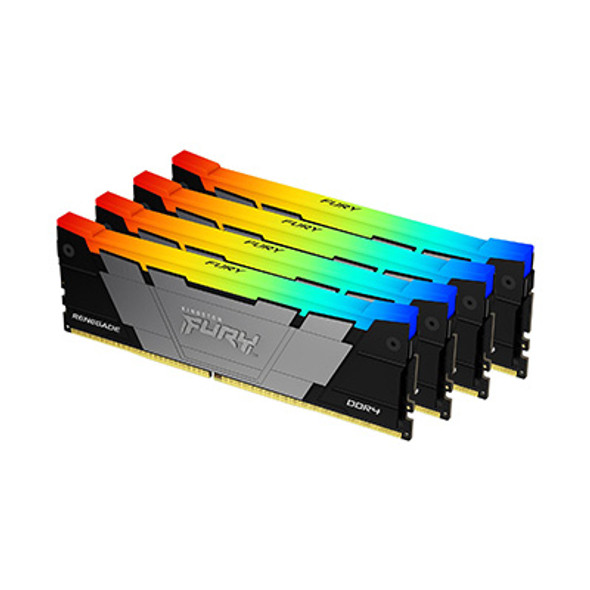 Kingston Technology FURY 128GB 3600MT/s DDR4 CL18 DIMM (Kit of 4) Renegade RGB 740617338096
