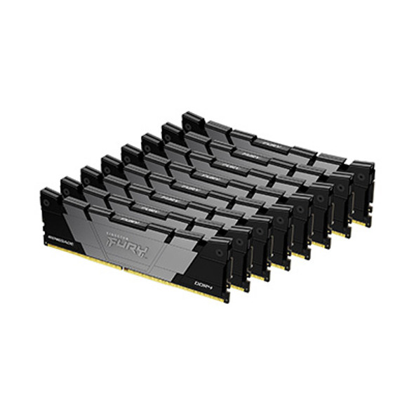 Kingston Technology FURY 256GB 3200MT/s DDR4 CL16 DIMM (Kit of 8) Renegade Black 740617337860