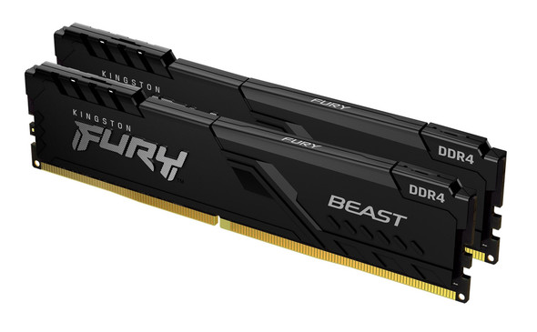 Kingston Technology FURY 32GB 3733MT/s DDR4 CL19 DIMM (Kit of 2) 1Gx8 Beast Black 740617319675
