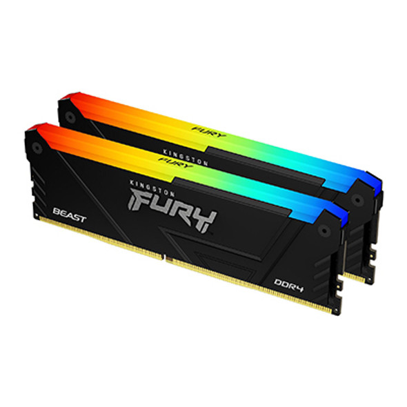 Kingston Technology FURY 32GB 2666MT/s DDR4 CL16 DIMM (Kit of 2) Beast RGB 740617337594