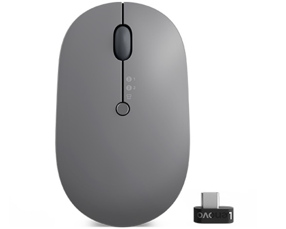 Lenovo Go Wireless Multi Device mouse Ambidextrous RF Wireless + Bluetooth + USB Type-A Optical 2400 DPI