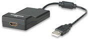 Manhattan USB 2.0/HDMI USB graphics adapter 1920 x 1080 pixels Black 766623151061
