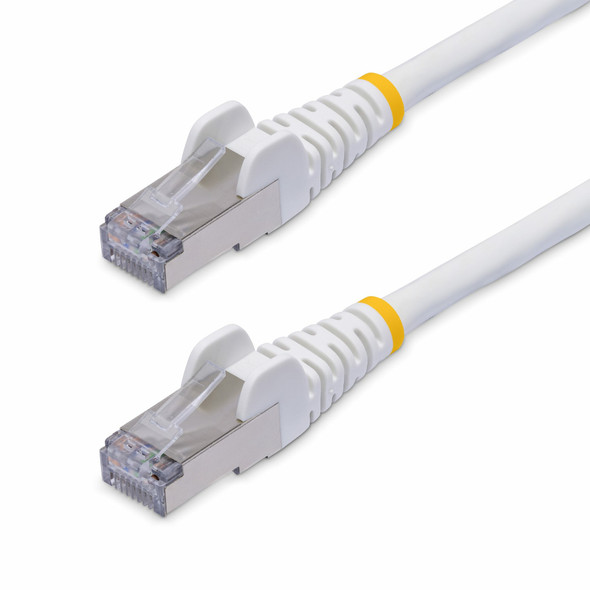 StarTech.com 50ft White CAT8 Ethernet Cable, Snagless RJ45, 25G/40G, 2000MHz, 100W PoE++, S/FTP, 26AWG Pure Bare Copper Wire, LSZH, Shielded Network Patch Cord w/Strain Reliefs, Fluke Channel Tested 065030898553