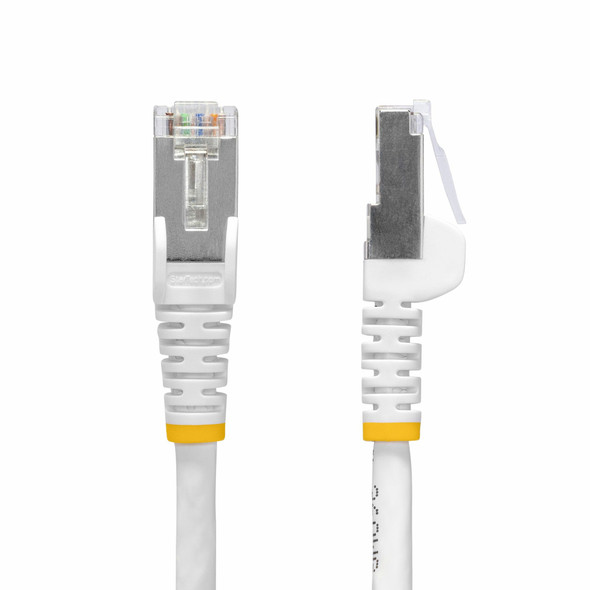 StarTech.com 30ft White CAT8 Ethernet Cable, Snagless RJ45, 25G/40G, 2000MHz, 100W PoE++, S/FTP, 26AWG Pure Bare Copper Wire, LSZH, Shielded Network Patch Cord w/Strain Reliefs, Fluke Channel Tested 065030898591