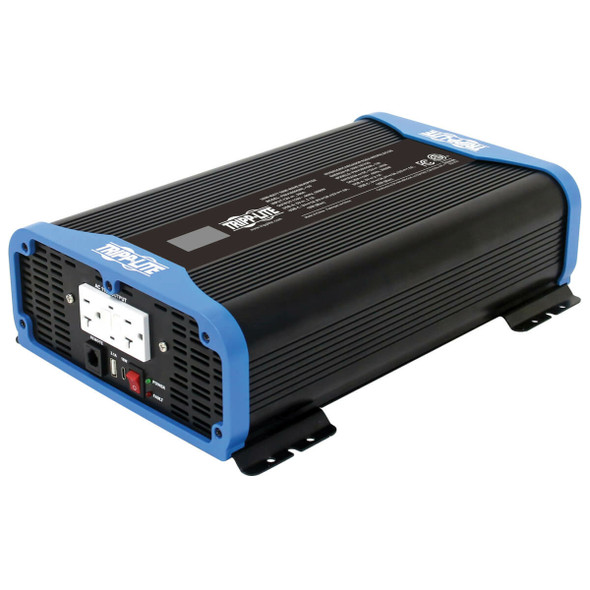 Tripp Lite 2000W Light-Duty Compact Power Inverter - 2x 5-15/20R, USB Charging, Pure Sine Wave, Wired Remote
