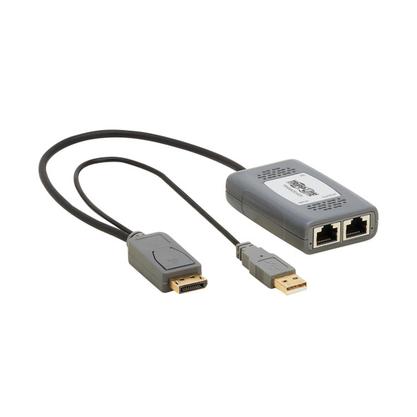 Tripp Lite DisplayPort over Cat6 Pigtail Receiver with Repeater, 4K 60 Hz, 4:4:4, Transceiver, HDCP 2.2, 230 ft. (70.1 m), TAA 037332281272