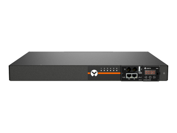 Vertiv Geist MNU3E1R5-06S153-1ST5A0H10-S power distribution unit (PDU) 6 AC outlet(s) 0U Black