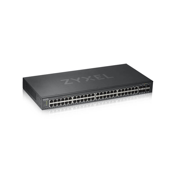 Zyxel GS1920-48V2 network switch Managed Gigabit Ethernet (10/100/1000) Black 760559125585