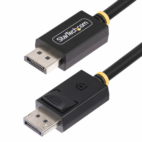 StarTech.com 3ft DisplayPort 2.1 Cable, VESA Certified DP80 DisplayPort Cable w/UHBR20/HDR/DSC 1.2a/HDCP 2.2, 16K/8K 60Hz, 4K 240Hz, 80Gbps, DP 2.1 Cable, UHD Monitor Cord, M/M