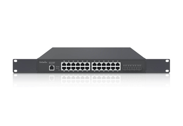 EnGenius SWT ECS1528T 24PT Cloud Managed 13  Compact Gigabit Switch w 4 SFP+