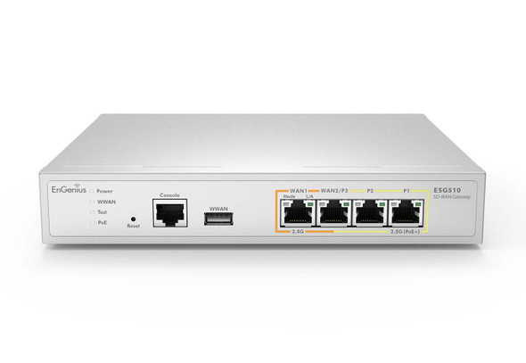 EnGenius NT ESG510 Cloud Managed ESG510 1.6GHz Quad-Core Security Gateway RTL