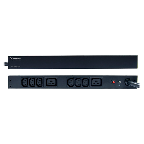 CyberPower PDU20BHVT8R power distribution unit (PDU) 8 AC outlet(s) 1U Black PDU20BHVT8R