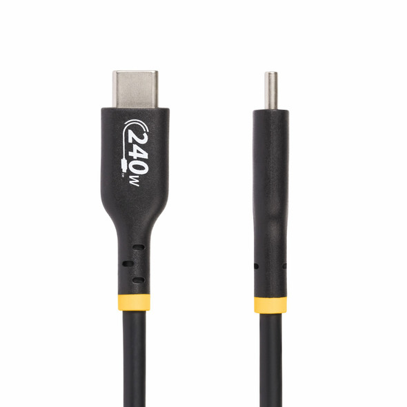 StarTech.com 13ft USB-C Charging Cable, USB-IF Certified USB C Cable, 240W PD EPR, USB 2.0 Type-C Laptop Charger Cord, USB-C Data Transfer Cable, TPE Jacket, M/M USB2EPR13F