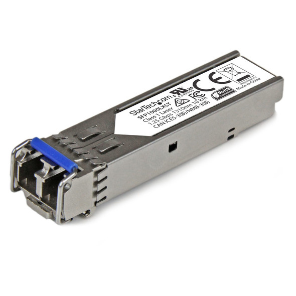 StarTech.com MSA Compliant SFP Transceiver Module - 1000BASE-LX~MSA Uncoded SFP Module - 1000BASE-LX - 1GbE Single Mode Fiber (SMF) Optic Transceiver - 1GE Gigabit Ethernet SFP - LC 10km - 1310nm - DDM SFP1000LXST